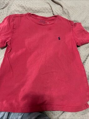 Polo by Ralph Lauren Kids Red Short Sleeve Tee with Navy Pony